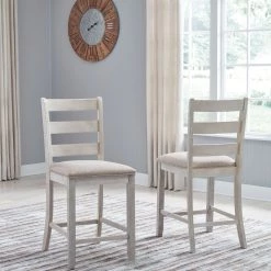 Ashley Furniture Stools Skempton - White - Upholstered Barstool (2/cn) 10 Ashley Furniture Stools Skempton - White - Upholstered Barstool (2/cn)