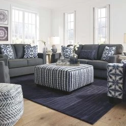 Ashley Furniture Kiessel - Indigo - Oversized Accent Ottoman