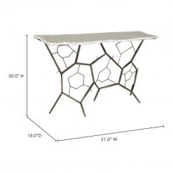 Moe's Home Collection Positano Terrazzo Console Table Tables