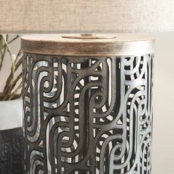 Ashley Furniture Dayo - Gray/gold Finish - Metal Table Lamp (1/cn)