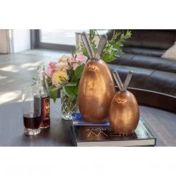 Moe's Home Collection Bronze Bunnies Set Of 2