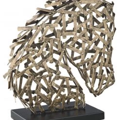 Ashley Furniture Nahla - Antique Gold Finish - Sculpture Table Decor