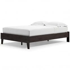 Ashley Furniture Piperton - Brown / Black - Full Platform Bed Beds