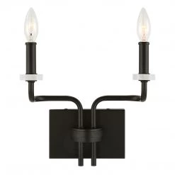 Accessories Uttermost Ebony Elegance 2 Light Sconce