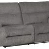 Ashley Furniture Coombs - Charcoal - 2 Seat Reclining Sofa