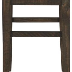 Ashley Furniture Hallishaw - Dark Brown - Upholstered Stool (1/cn) Stools