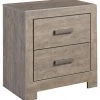 Ashley Furniture Culverbach - Gray - Two Drawer Night Stand 2 Ashley Furniture Culverbach - Gray - Two Drawer Night Stand