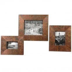 Uttermost Ambrosia Copper Photo Frames S/3 Accessories