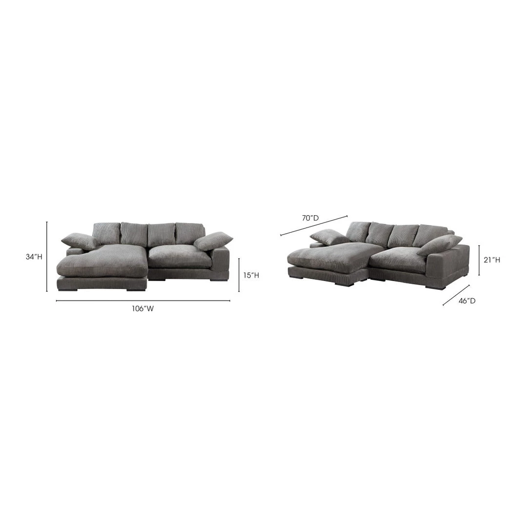 Moe's Home Collection Plunge Sectional Charcoal 5 Moe's Home Collection Plunge Sectional Charcoal