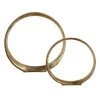 Table Decor Uttermost Jimena Gold Ring Sculptures Set/2