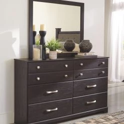Ashley Furniture Dressers Reylow - Dark Ultimate Best In Class Dresser, Mirror