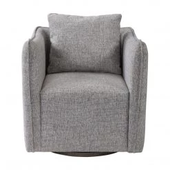 Uttermost Corben Gray Swivel Chair Chairs