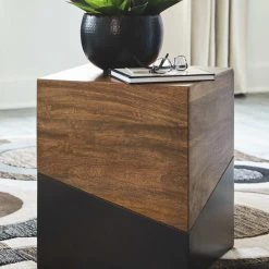Ashley Furniture Trailbend - Brown/gunmetal - Accent Table Tables