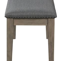 Ashley Furniture Aldwin - Dark Gray - Upholstered Bench