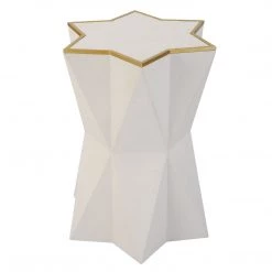 Uttermost Capella White Accent Table