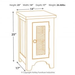 Ashley Furniture Wystfield - White/brown - Chair Side End Table Tables