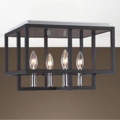 Accessories Uttermost Quadrangle 4 Light Flush Mount 13 Accessories Uttermost Quadrangle 4 Light Flush Mount