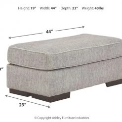 Benchcraft® Mercado - Pewter - Ottoman Ottomans