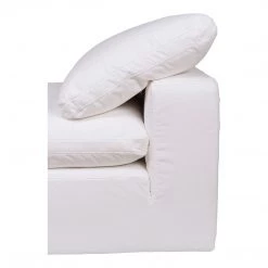 Moe's Home Collection Clay Slipper Chair Livesmart Fabric White 15 Moe's Home Collection Clay Slipper Chair Livesmart Fabric White