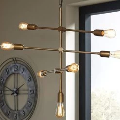 Ashley Furniture Nastalya - Gold Finish - Metal Pendant Light (1/cn) Accessories