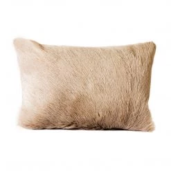 Moe's Home Collection Goat Fur Bolster Light Grey Accessories