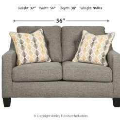 Ashley Furniture Loveseats Daylon - Graphite - Loveseat