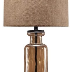 Ashley Furniture Laurentia - Champagne - Glass Table Lamp (1/cn)