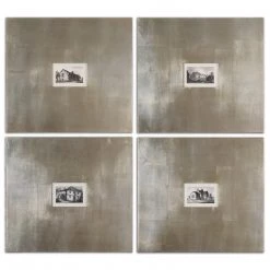 Accessories Uttermost Historical Buildings Framed Art Set/4