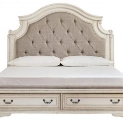Signature Design By Ashley® Realyn - Chipped Best In Class - Upholstered Bed