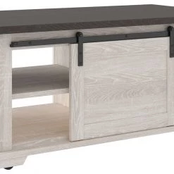 Ashley Furniture Dorrinson - White / Black / Gray - Rectangular Cocktail Table