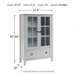 Ashley Furniture Cabinets Miranda - White - Accent Cabinet