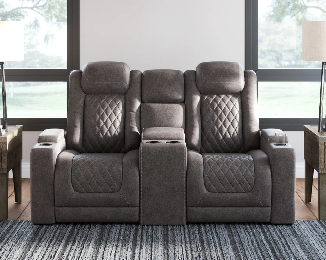 Ashley Furniture Hyllmont - Gray - Pwr Rec Loveseat/con/adj Hdrst Reclining Furniture 8 Ashley Furniture Hyllmont - Gray - Pwr Rec Loveseat/con/adj Hdrst Reclining Furniture