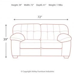 Ashley Furniture Accrington - Tufted Box - Stationary Loveseats