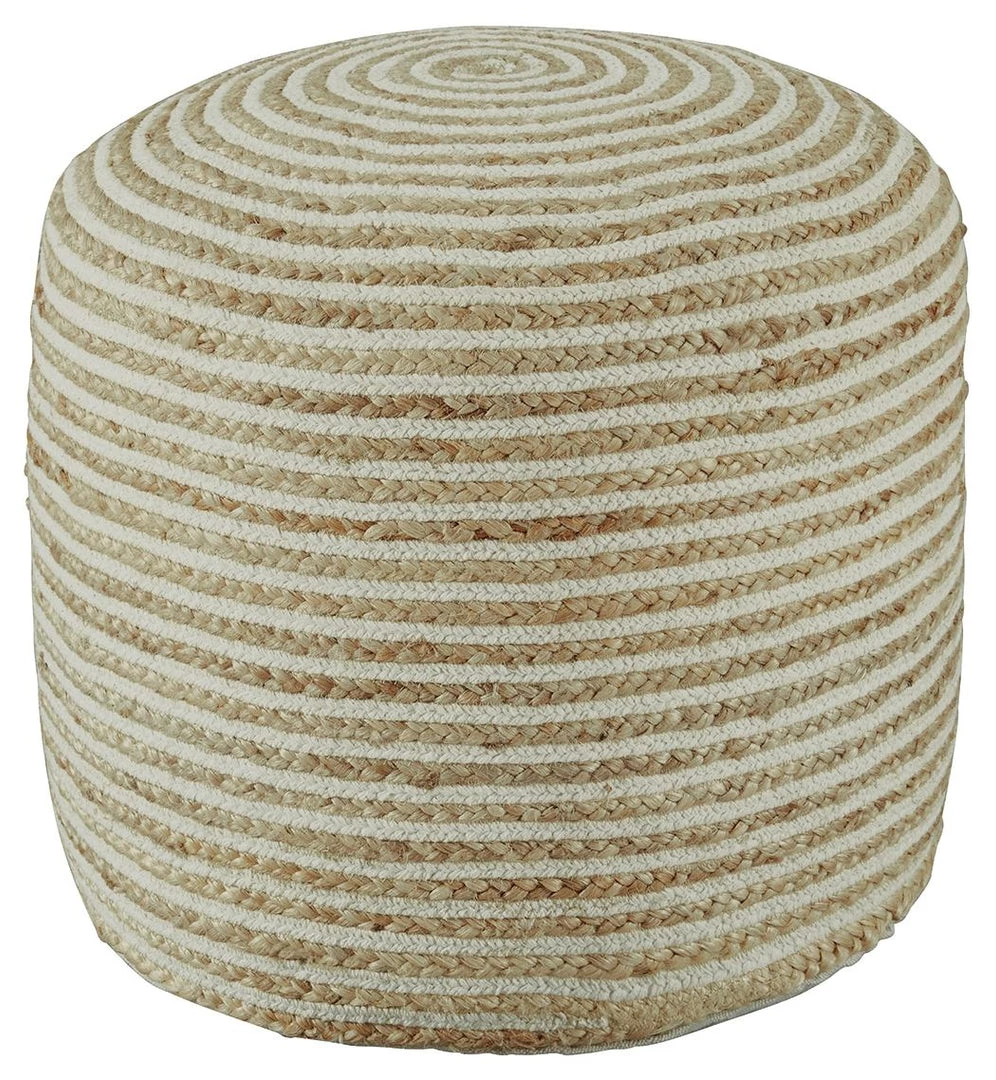 Ashley Furniture Aildon - Natural/white - Pouf 3 Ashley Furniture Aildon - Natural/white - Pouf