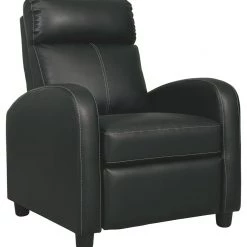 Ashley Furniture Reclining Furniture Declo - Black - Low Leg Recliner