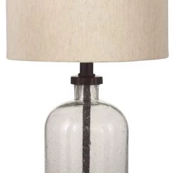 Ashley Furniture Bandile - Clear/bronze Finish - Glass Table Lamp (1/cn)