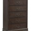 Ashley Furniture Chests Leewarden - Dark Brown - Five Drawer Chest 1 Ashley Furniture Chests Leewarden - Dark Brown - Five Drawer Chest
