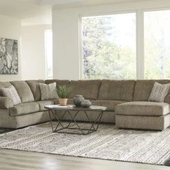 Signature Design By Ashley® Hoylake - Chocolate - Left Arm Facing Sofa 3 Pc Sectional Sectionals