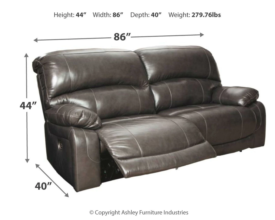 Ashley Furniture Hallstrung - 2 Seat PWR REC Sofa ADJ HDREST 8 Ashley Furniture Hallstrung - 2 Seat PWR REC Sofa ADJ HDREST