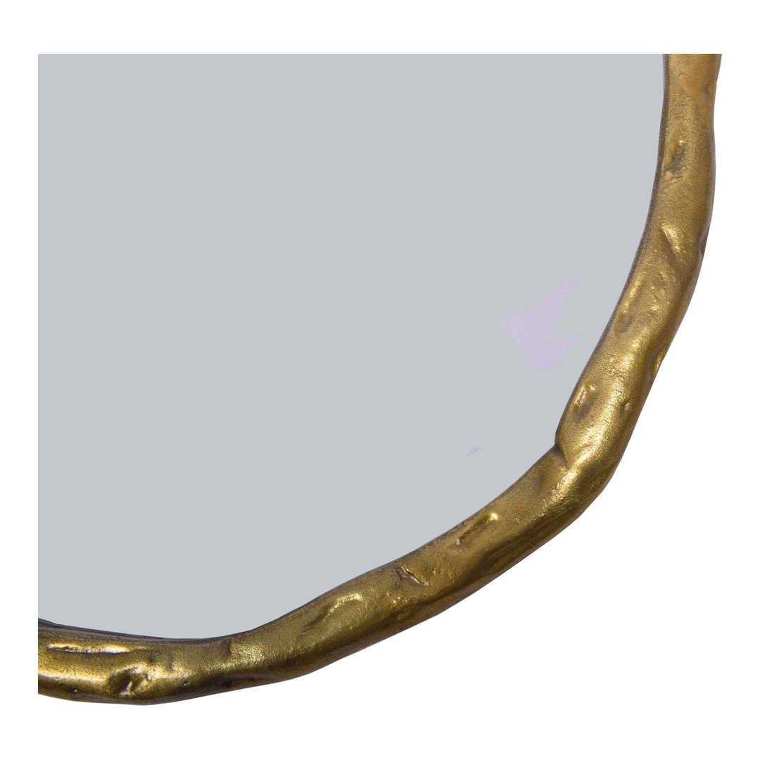 Moe's Home Collection Foundry Mirror Large Gold 6 Moe's Home Collection Foundry Mirror Large Gold