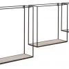 Ashley Furniture Accessories Efharis - Black/antique Gray - Wall Shelf Set (3/cn)