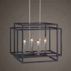 Uttermost Quadrangle 4 Light Pendant