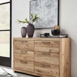 Signature Design By Ashley® Bedroom Sets Hyanna - Dresser, Mirror, Panel Bed