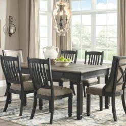 Ashley Furniture Tyler - Black/grayish Brown - Dining Uph Side Chair (2/cn) - Slatback