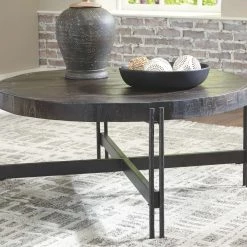 Ashley Furniture Jillenhurst - Dark Brown - Round Cocktail Table Tables 9 Ashley Furniture Jillenhurst - Dark Brown - Round Cocktail Table Tables