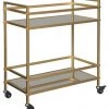 Ashley Furniture Bars & Bar Carts Kailman - Gold Finish - Bar Cart