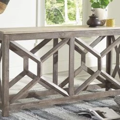 Ashley Furniture Tables Lanzburg - Antique Gray - Console Sofa Table
