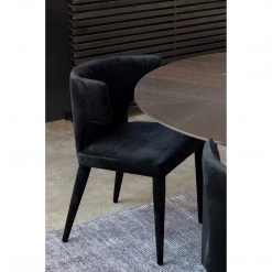 Moe's Home Collection Chairs Jennaya Dining Chair Black 8 Moe's Home Collection Chairs Jennaya Dining Chair Black