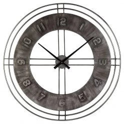 Ashley Furniture Ana - Antique Gray - Wall Clock