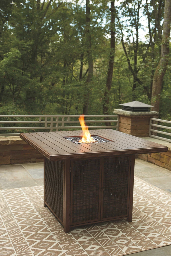 Signature Design By Ashley® Paradise Trail - Ultimate Best In Class Fire Pit Table, 6 Barstools 4 Signature Design By Ashley® Paradise Trail - Ultimate Best In Class Fire Pit Table, 6 Barstools